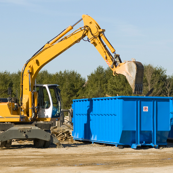 can i choose the location where the residential dumpster will be placed in Rural Valley